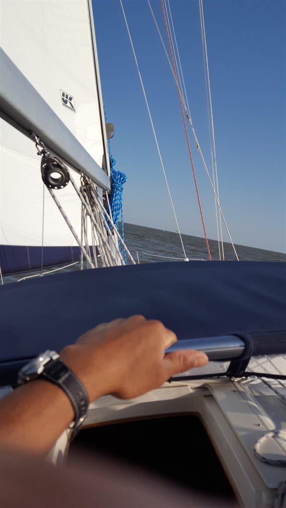 Image of boat's sails