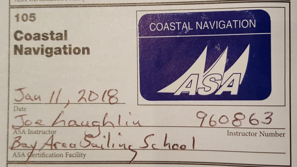 Image of ASA 105 Coastal Navigation Seal